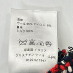 Dior Red Black Wool Tweed Skirt 34 — view 5