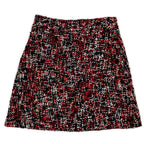 Dior Red Black Wool Tweed Skirt 34 — view 2