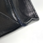 Chanel CC Logo Chain Shoulder Bag Quilted Leather Black — view 3