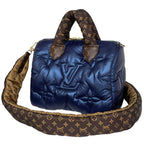 Louis Vuitton Speedy Bandouliere 25 Handbag LV Pillow Monogram Blue