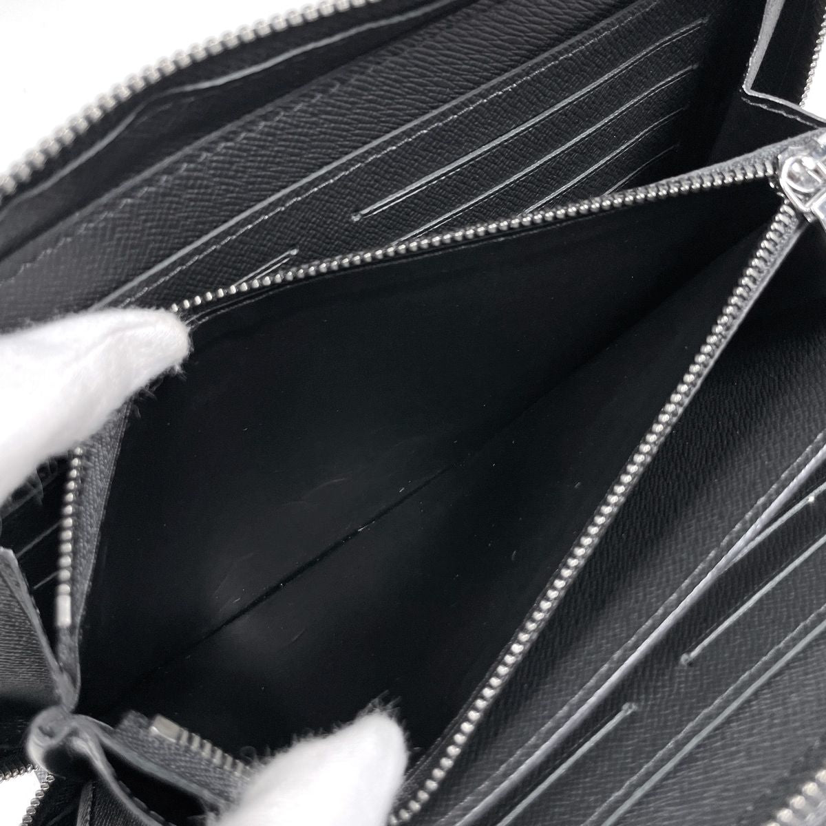 Louis Vuitton Zippy XL Wallet Zip Around Monogram Eclipse Noir — view 7