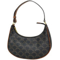 Celine Ava Shoulder Bag Triomphe Black Brown