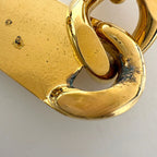 Chanel Belt CC Logo Chain Leather Gold Black — view 5