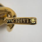 Chanel Belt CC Logo Chain Leather Gold Black — view 6