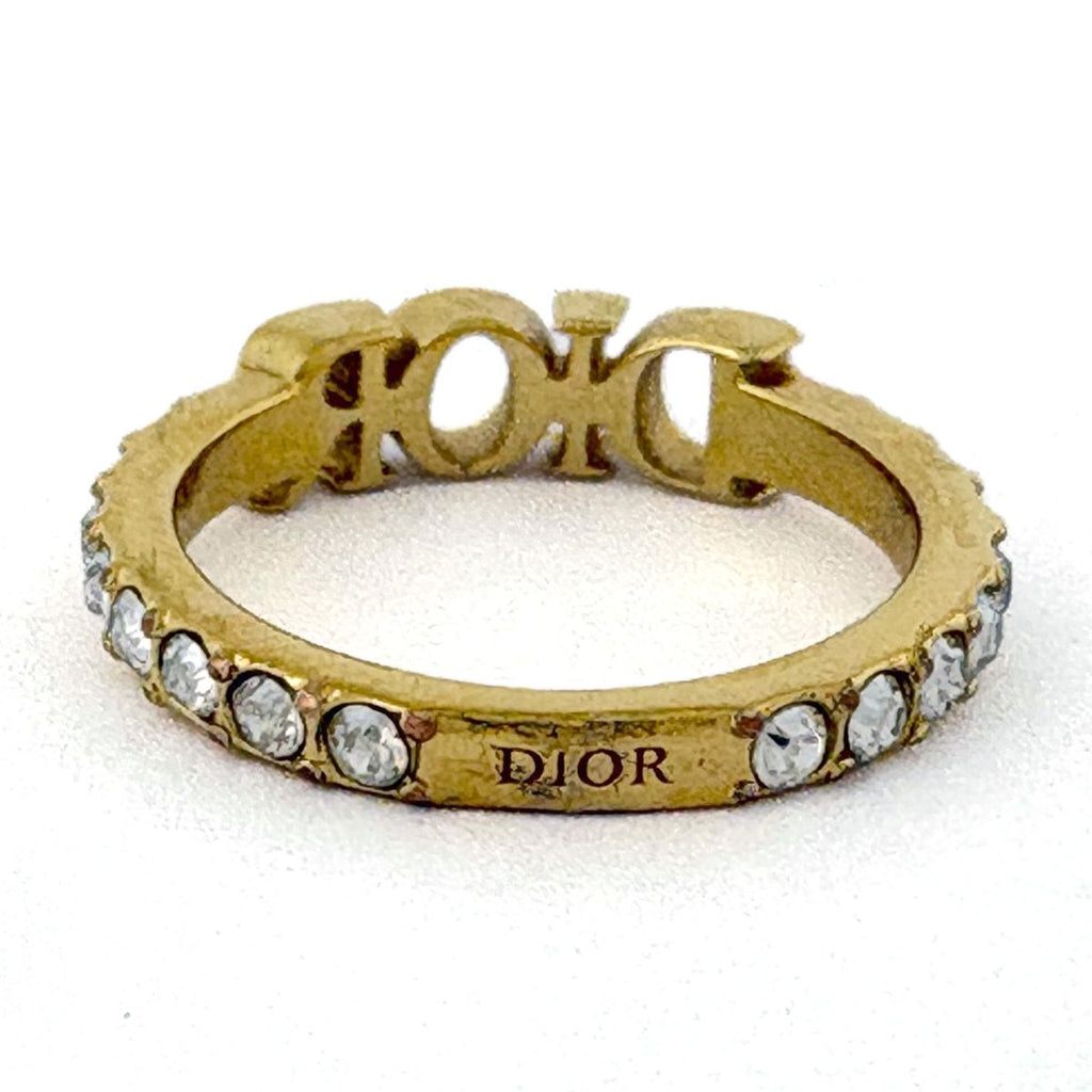 Dior Ring Rhinestone Gold — view 3