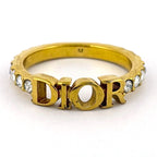Dior Ring Rhinestone Gold — view 2