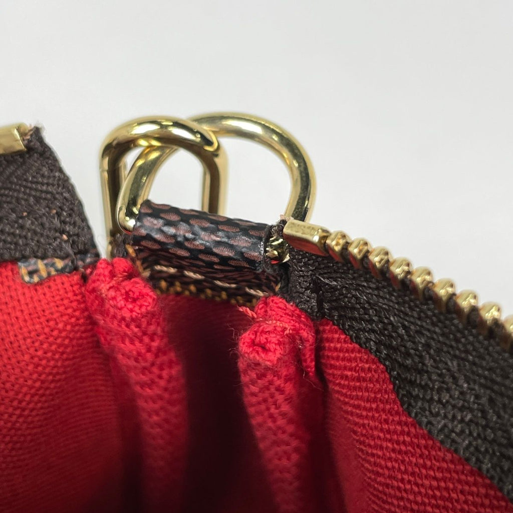 Louis Vuitton Mini Pochette Soirle Pouch Damier Brown — view 5