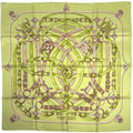 Hermes Carre 90 Avalcadour Scarf Cavalcadour Silk Green Multicolor