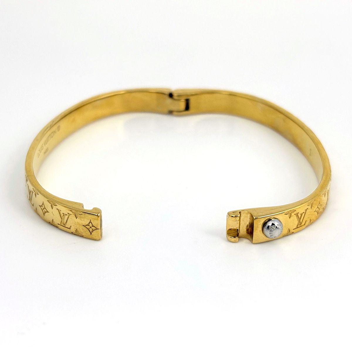 Louis Vuitton Bracelet Nanogram PM Bangle Monogram Gold Plated — view 2