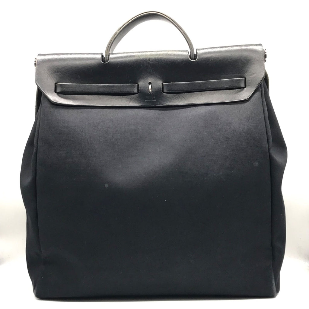 Hermes Herbag MM 2-Way Shoulder Bag Black Price Negotiation Welcome — view 2