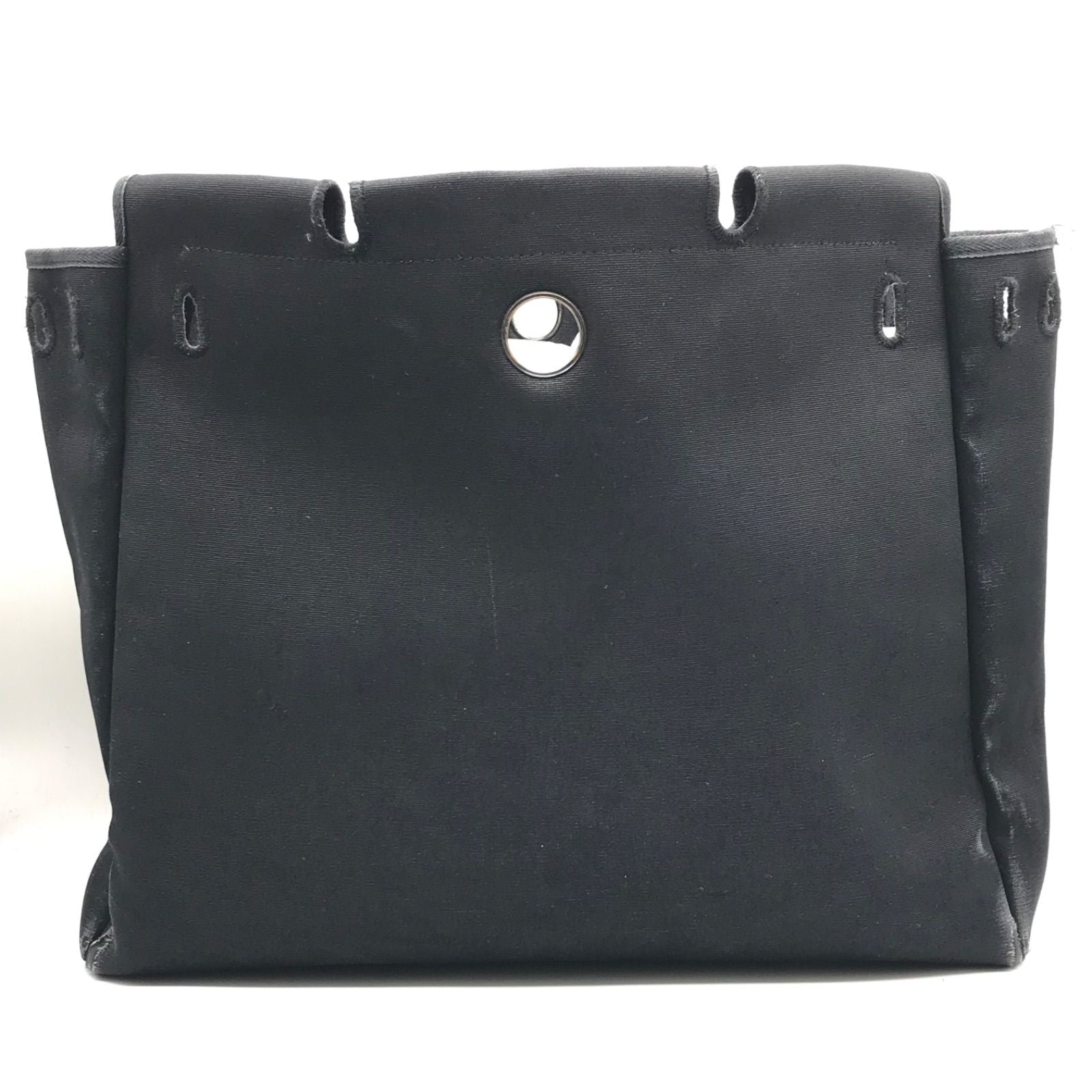 Hermes Herbag MM 2-Way Shoulder Bag Black Price Negotiation Welcome — view 3