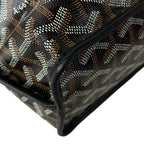 Goyard Handbag Anjou Mini Black Dark Brown White — view 7
