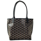 Goyard Handbag Anjou Mini Black Dark Brown White — view 3