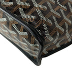 Goyard Handbag Anjou Mini Black Dark Brown White — view 8