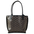 Goyard Handbag Anjou Mini Black Dark Brown White