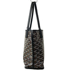 Goyard Handbag Anjou Mini Black Dark Brown White — view 4