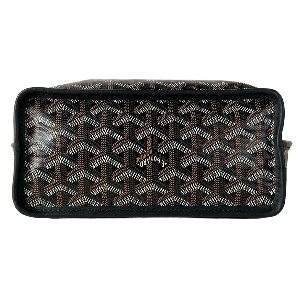 Goyard Handbag Anjou Mini Black Dark Brown White — view 5