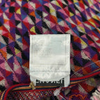 Chanel Tunic 38 M Pink Black Multi Crew Neck Sleeveless Cashmere Blend Knit — view 4