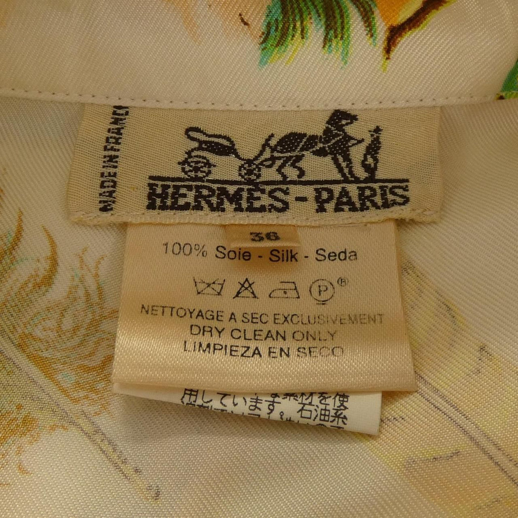 Hermes Plumes Twill Lane Shirt — view 3