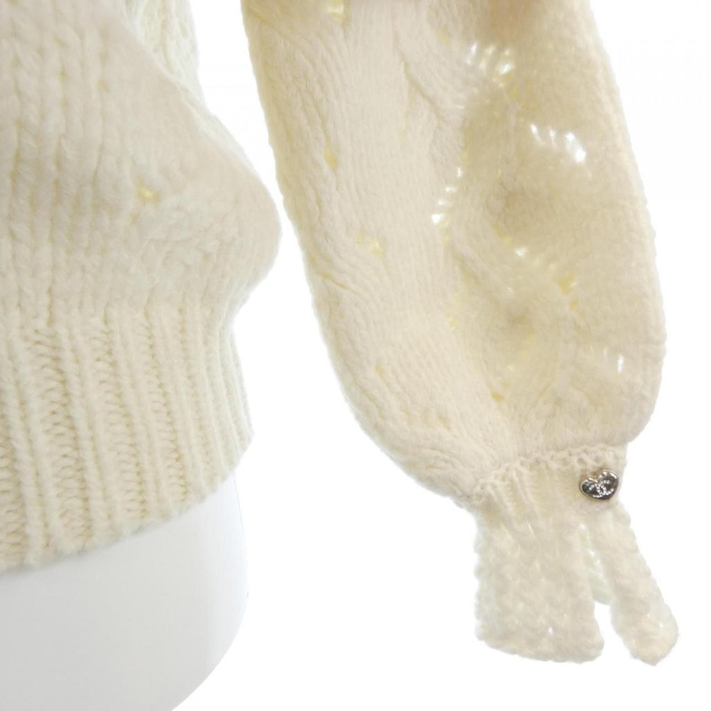 Chanel Knit Sweater White — view 7
