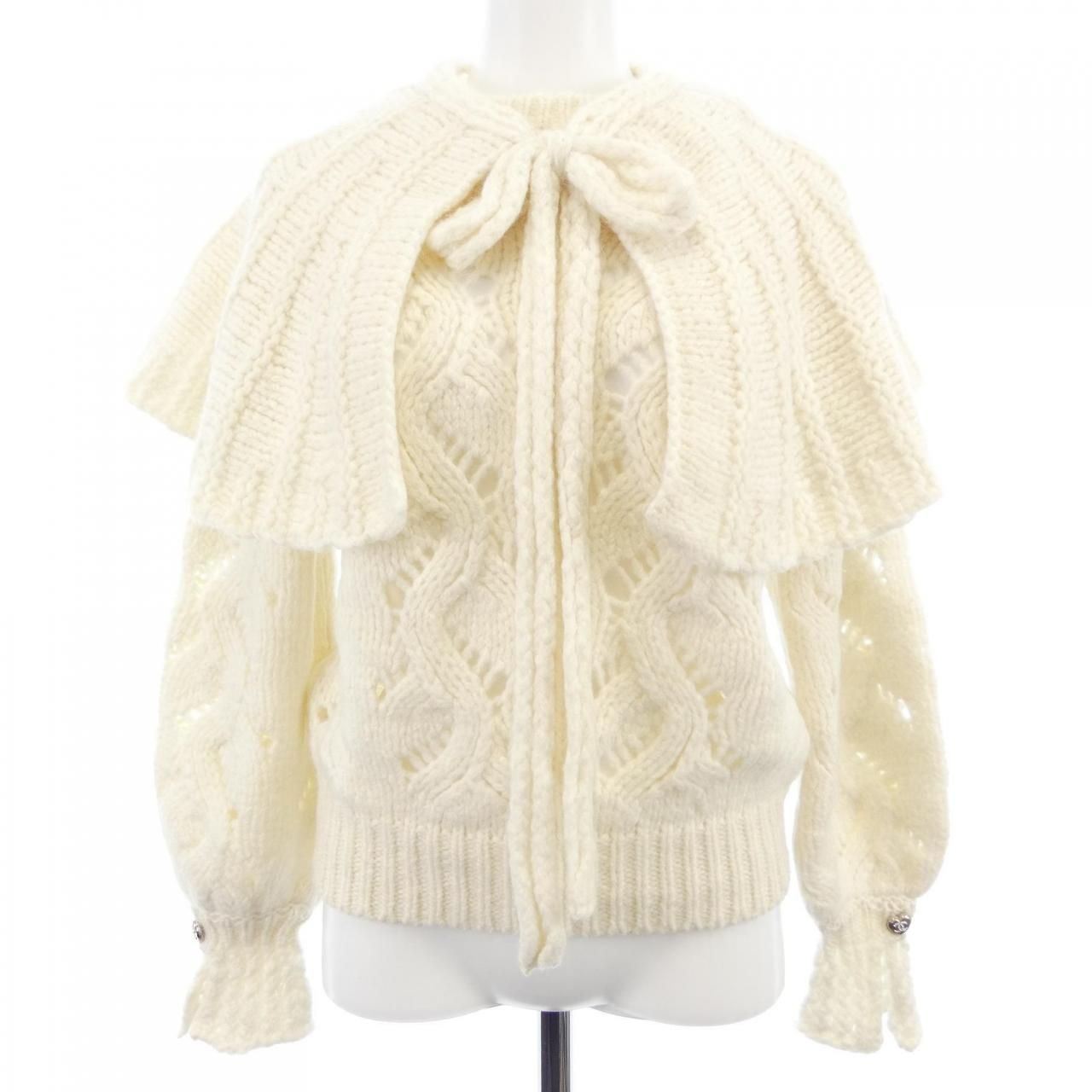 Chanel Knit Sweater White