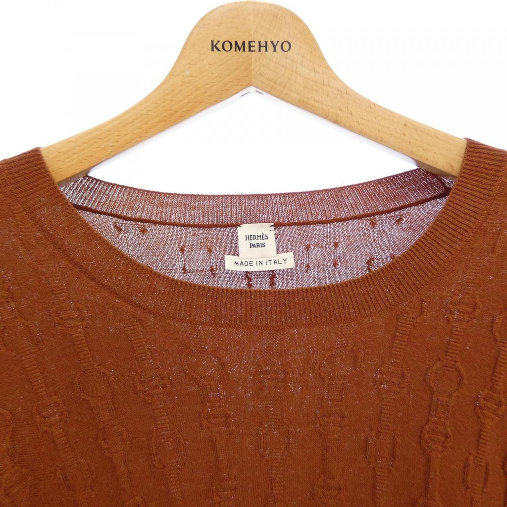 Hermes Knit Sweater Brown — view 5