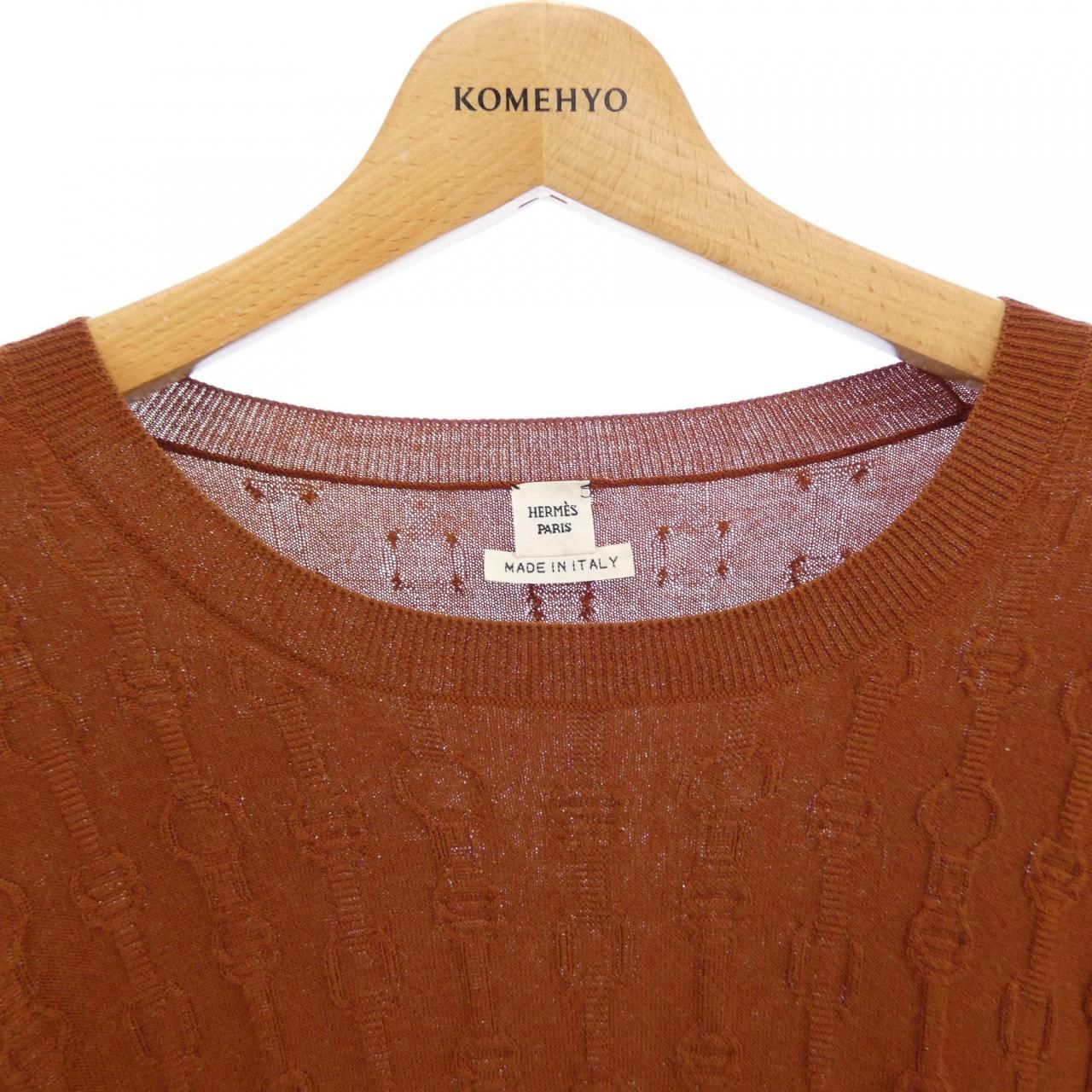 Hermes Knit Sweater Brown — view 5