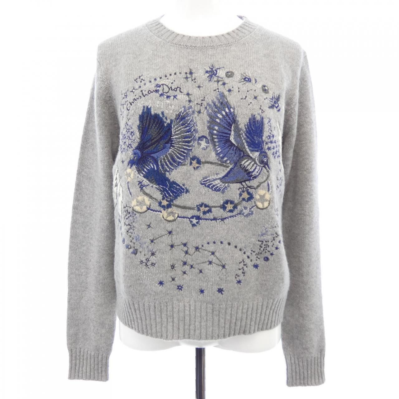 Dior Knit Sweater Gray
