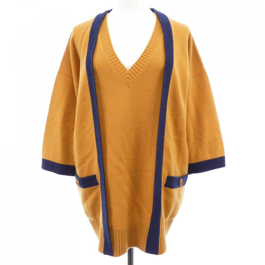 Chanel Knit Sweater Orange