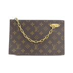 Louis Vuitton Monogram Chain Clutch Bag