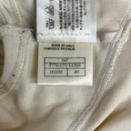 Chanel Jersey 40 M Sports Line Ivory Black Identification T-Shirt — view 4