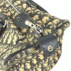 Dior Handbag Trotter Logo Leather Canvas Navy — view 3