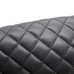 Chanel Chain Shoulder Bag CC Logo Boy Lambskin Black — view 8