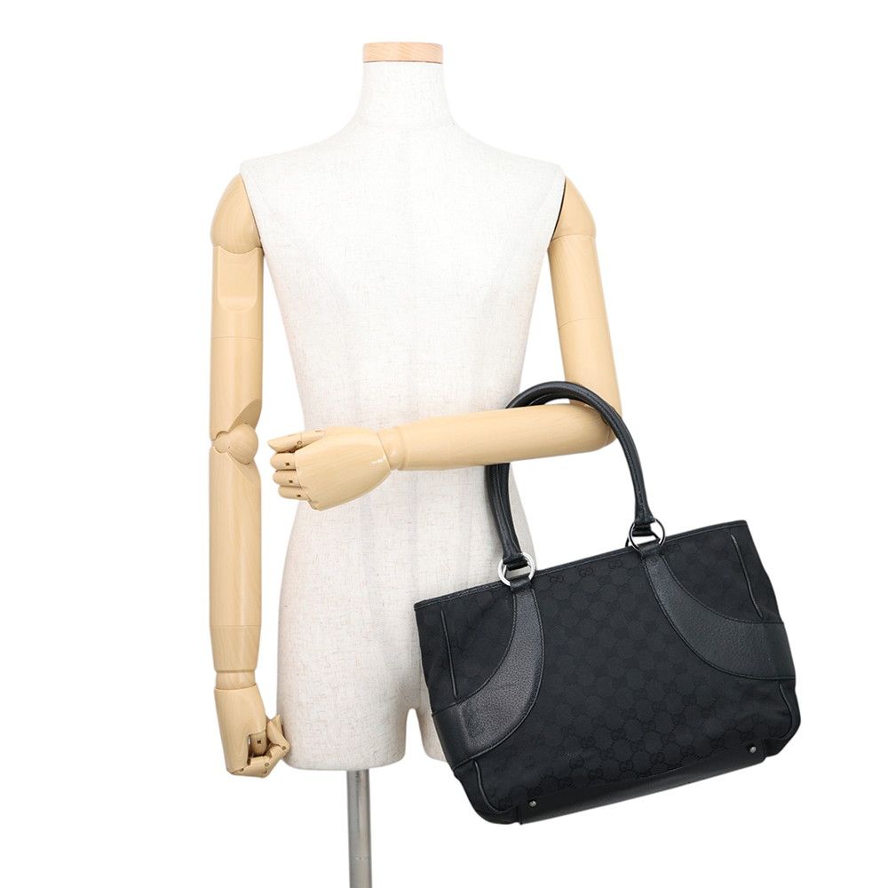 Gucci Tote Bag GG Canvas Black — view 4