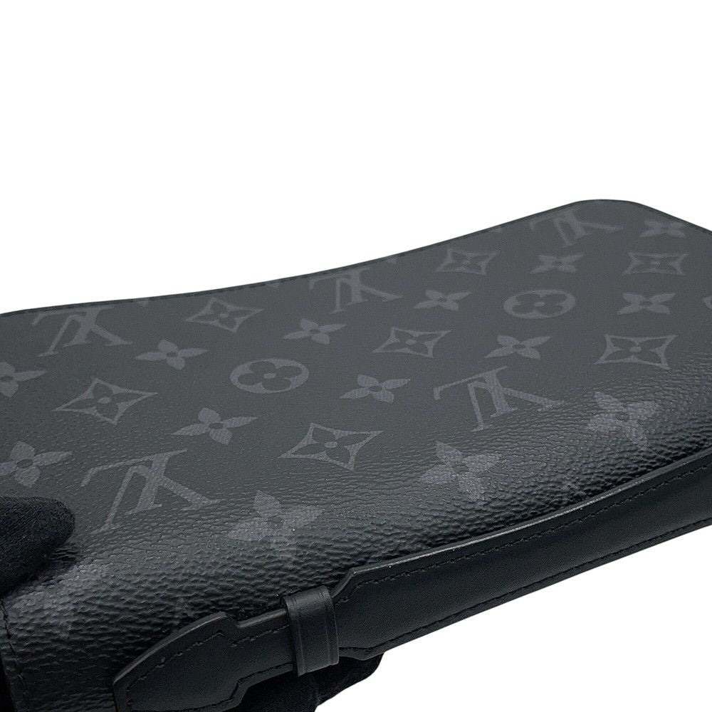 Louis Vuitton Wallet Monogram Eclipse Zippy XL Black — view 6