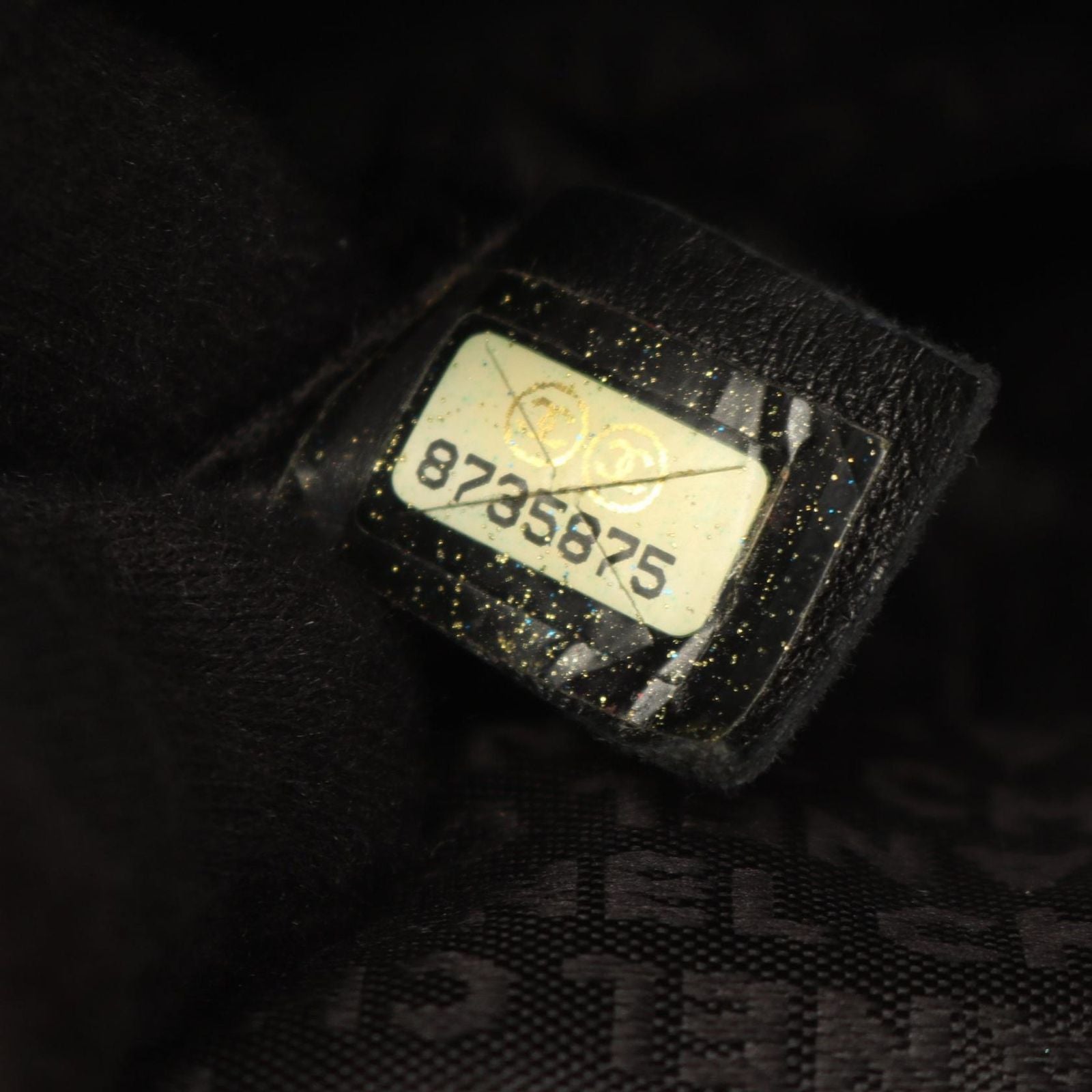 Chanel Handbag Logo Fringe Beige Caviar Leather — view 5
