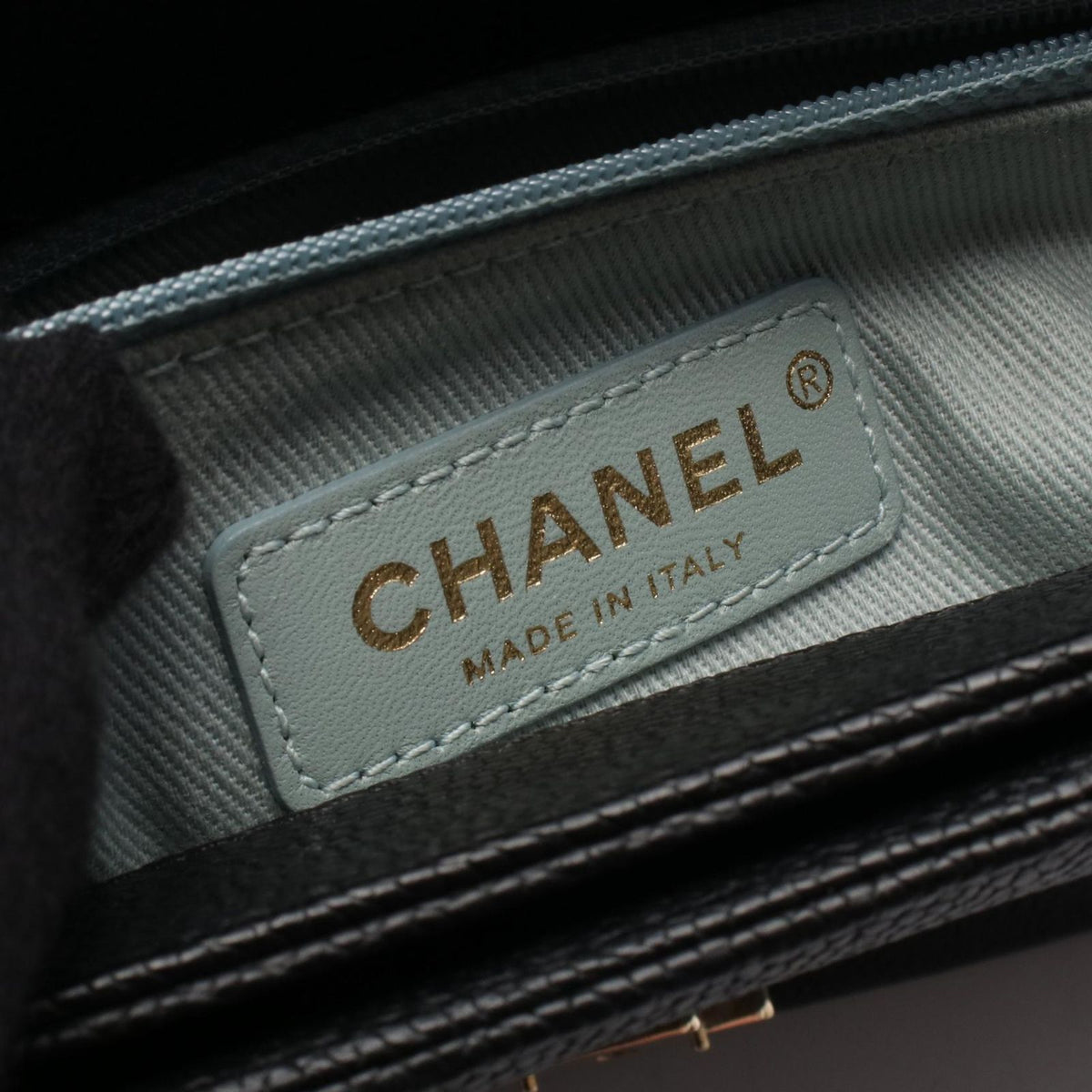 Chanel Shoulder Bag Quilted Half Coco Black Caviar Leather 2-Way Chain — view 4
