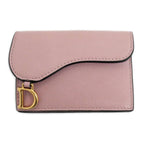 Dior Saddle Bloom Card Holder Pink Gold Case Business