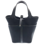 Hermes Picotin Lock PM Cargo Pocket Swift Leather Handbag Silver Black — view 2
