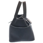 Hermes Picotin Lock PM Cargo Pocket Swift Leather Handbag Silver Black — view 3