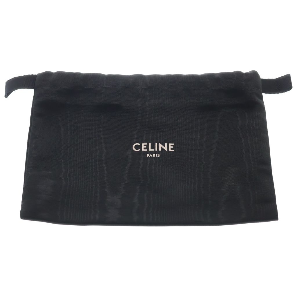 Celine Triomphe Claude Leather Shoulder Bag Brown — view 8