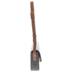Celine Triomphe Claude Leather Shoulder Bag Brown — view 3