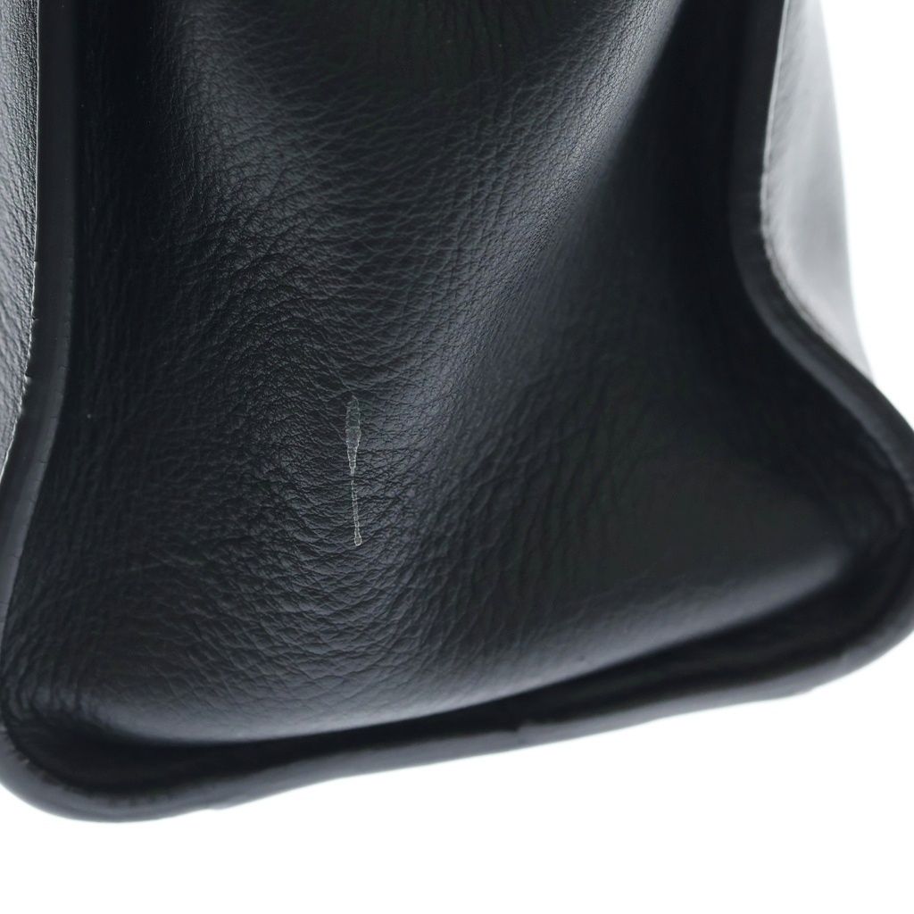 Fendi Peekaboo Regular Selleria Leather 2-Way Shoulder Bag Black — view 6