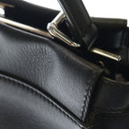 Fendi Peekaboo Regular Selleria Leather 2-Way Shoulder Bag Black — view 7