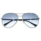 Louis Vuitton Conspiration Pilot Monogram Sunglasses 58 15 Gray Silver Eyewear