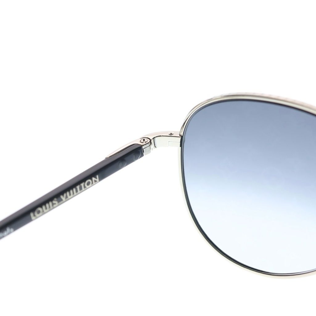 Louis Vuitton Conspiration Pilot Monogram Sunglasses 58 15 Gray Silver Eyewear — view 4
