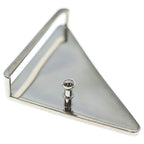 Prada Triangle Logo Metal Belt Buckle Green — view 5