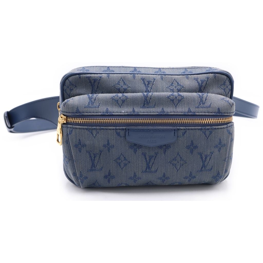 Louis Vuitton Bum Bag Outdoor Monogram Denim Navy Blue