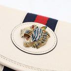 Gucci Raja Mini Shoulder Bag White Leather Gold — view 7