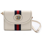 Gucci Raja Mini Shoulder Bag White Leather Gold